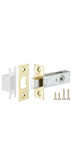 Задвижка врезная METDB-45 (DB-45) GP золото | ZAMAK/Сталь, 10 мм