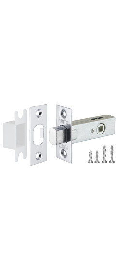 Задвижка врезная METDB-45 (DB-45) CP хром | ZAMAK/Сталь, 10 мм