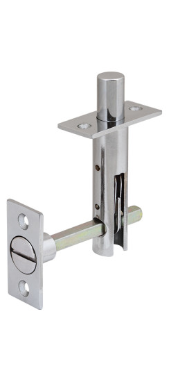 Задвижка торцевая TDB-PRO/860SET CP (TDB 860-24) CP (хром) 60мм 8шт./упак. | Сталь, 17 мм