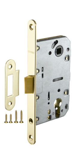 Корпус врезного замка c защёлкой PLASTP85C-50 (P85C-50) GP латунь | нет, 25 мм