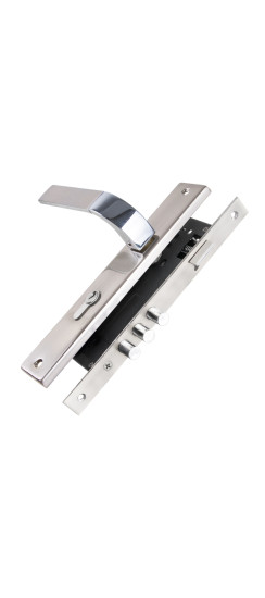 Замок цилиндровый с ручкой LOCKSET90.ORION.4585-3 (KIT P90 4585/3 ORION) SN/CP мат.никель/хром | Алюминий, 12 мм