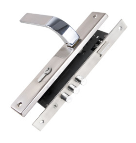 Замок цилиндровый с ручкой LOCKSET90.ORION.4585-3 (KIT P90 4585/3 ORION) SN/CP мат.никель/хром