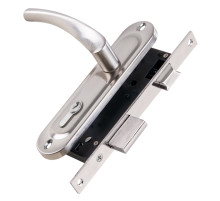 Замок цилиндровый в комплекте с ручкой LOCKSET16.CRONA.4070-1 (KIT P16 4070 CRONA) SN мат.никель