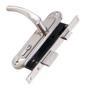 Замок цилиндровый в комплекте с ручкой LOCKSET16.CRONA.4070-1 (KIT P16 4070 CRONA) SN мат.никель