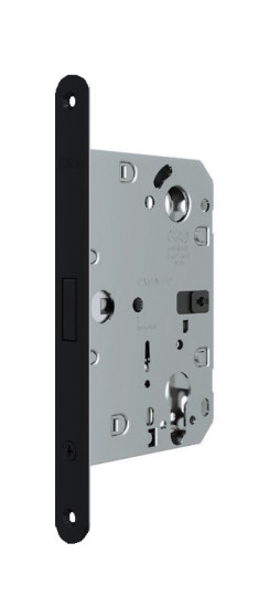 B06133.50.93 Корпус врезного замка под цилиндр (черный) тех. уп. без отв. пл. POLARIS WAVE | -, -