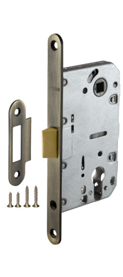 Корпус врезного замка c защёлкой PLASTP85C-50 (P85C-50) AB бронза | нет, 25 мм