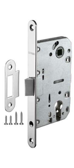 Корпус врезного замка c защёлкой PLASTP85C-50 (P85C-50) CP хром | нет, 25 мм