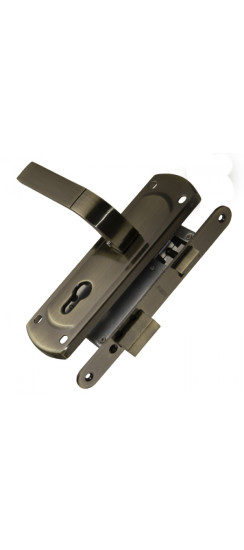 Корпус замка с ручкой LOCKSET25.ORION.5558-1 (KIT P25 5558 ORION) AB бронза | Алюминий, 34 мм