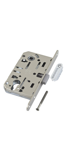 B06103.50.06.640 Корпус врезного замка магнитный под цил. (никель) MEDIANA POLARIS с отв. пл. (скин) | -
