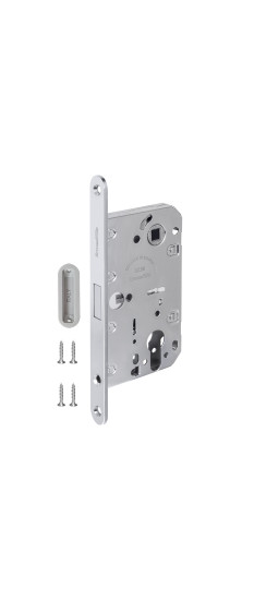 Замок межкомнатный магнитный под цилиндр с ответной планкой GRAVITY G02.196.50.85 CP хром | Нет