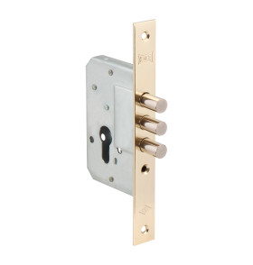 Корпус врезного замка 189/3M (45 mm) w/b (латунь)