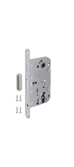 Замок межкомнатный магнитный под цилиндр с ответной планкой GRAVITY G02.190.50.85 MWSC итал тисненый | Нет (корпус замка)