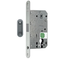 Замок межкомнатный магнитный под цилиндр Soft 11М MCR, матовый хром /128:6429/