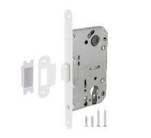 Корпус врезного замка c защёлкой PLASTP85C-50 (P85C-50) WH белый