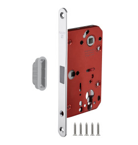 Корпус врезного замка MAGNM85C-50/BL INOX CP-8 хром (блистер)