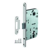 Корпус врезного замка c защёлкой PLASTLP85-50 SN матовый никель