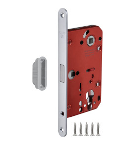 Корпус врезного замка MAGNM85C-50/BL INOX SSC-16 сатин. хром (блистер)