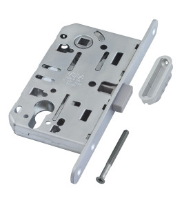 B06103.50.34.640 Корпус врезного замка магнитный под цил. (мат.хром) MEDIANA POLARIS с отв.пл.(скин)