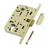 B06103.50.03.640 Корпус врезного замка магнитный под цил. (латунь) MEDIANA POLARIS с отв. пл. (скин)