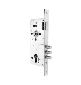 Корпус врезного замка с защёлкой DD900/C-45.85.3MR (900 3MR/CP W/B) CP хром