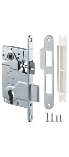 Корпус врезного замка c защёлкой METLH25-50 Box (LH 25-50) CP хром | нет, нет