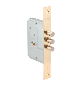 Замок врезной крестообразный 189/3MF (45 mm) (латунь), 5 кл.