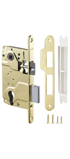 Корпус врезного замка c защёлкой METLH25-50 Box (LH 25-50) GP золото | нет, нет