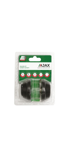 Замок врезной DK.001 ET BL черный | Сталь