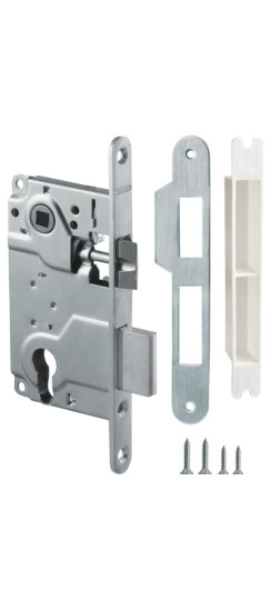 Корпус врезного замка c защёлкой METLH25-50 Box (LH 25-50) SN мат.никель | нет, нет