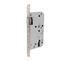 Замок врезной DD.INOX/C-55.72/R с роликовой защелкой (лиц.планка 20 мм)