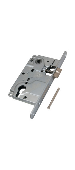 Корпус врезного замка под цилиндр CENTRO B01025.50.06 ригель+защёлка (никель) | -, 25 мм