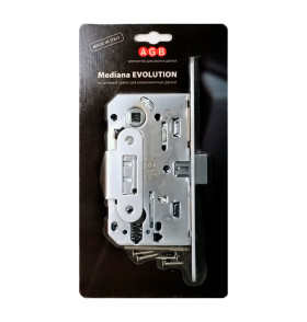 Корпус замка под цил. MEDIANA EVOLUTION B01103.50.34.567 с отв. планкой B01000.13 (мат хром)