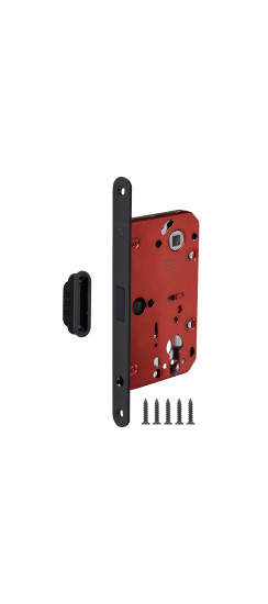 Корпус врезного замка MAGNM85C-50/BL INOX BL-24 черный (блистер)