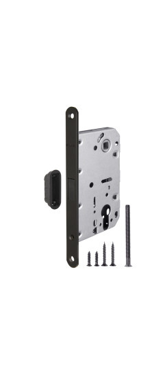 Корпус врезного замка MAGNM85C-50 (M85C-50) BL черный | нет, 25 мм