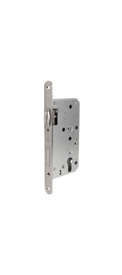 Замок врезной DD.INOX/C-55.72/R с ролик. защелкой (лиц.планка 24 мм) | Нет