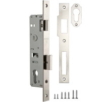 Корпус узкопрофильного замка с защелкой PROF153-30/85 (153-30/85) CP хром