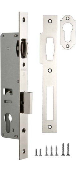 Корпус узкопрофильного замка с роликовой защелкой PROF155-30 (155-30) CP хром | Сталь