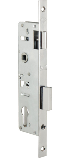 Корпус узкопрофильного замка с защёлкой 153/P (35 mm) w/b (хром) | Латунь