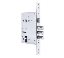 Корпус врезного замка c защёлкой MDV30C-816 CP (V30/C) CP хром тех.уп.
