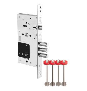 Замок врезной сувальдный TERMO MDV25/S-60.85.3R16 4 key (ключ удл. 120/75 мм)