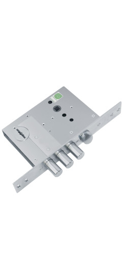 Замок врезной сувальдный с защёлкой ЗВ 50.11, 4 кл. (длинный кл. 59 мм) /123:004/ | Сталь, 15,8 мм