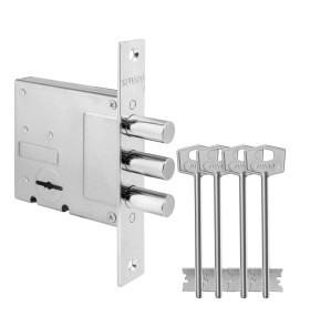 Замок врезной сувальдный MDV812/S-60.00.3R14 4key