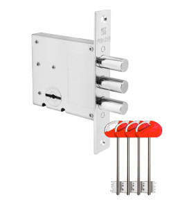 Замок врезной сувальдный MDV10/S-60.00.3R14 4key