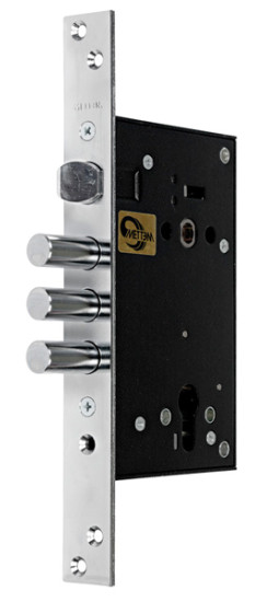 Корпус врезного замка с защёлкой ЗВ4 713.0.0 | Сталь, 15,5 мм