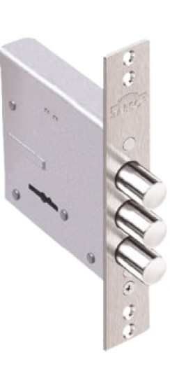 Замок врезной сувальдный Лазурит 1.02.07, 5 кл. /39274/ | Сталь, 16 мм