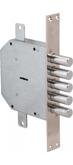 Замок врезной сувальдный 50.798-S (левый), ключ 60 мм, без накл. | Сталь, 18 мм