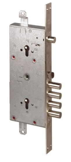 Корпус врезного двухцилиндрового замка с задвижкой и защёлкой 56.786.48 (тех. упаковка) | Сталь, 18 мм