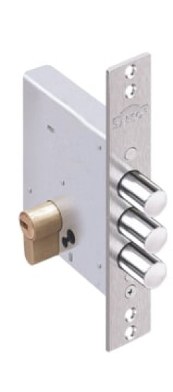 Корпус врезного замка Лазурит 1.01.07 /14370/ | Сталь, 16 мм