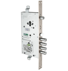 Замок врезной двухсистемный 54.J939M-S MyKey (левый), перекод. с торца, кл. 60 мм, без накл.