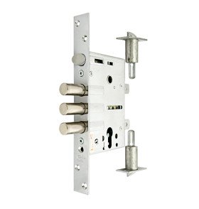 Корпус врезного замка с защёлкой ЗВ-7РМП-006-Хп (противопожарный) /00049/